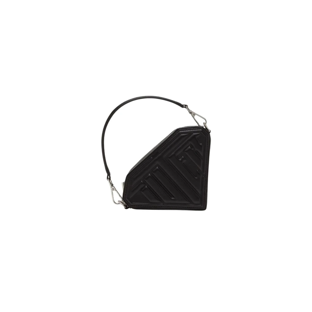 Iuter Black Mini Crossbody Bag With Embossed Logo - Female - Handbags - One Size - Bags