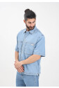 chemise-en-jean-a-manches-courtes-style-decontracte
