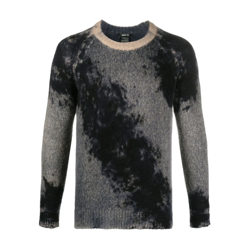 Avant Toi Kameel Macro Camouflage Sweaters Black Heren