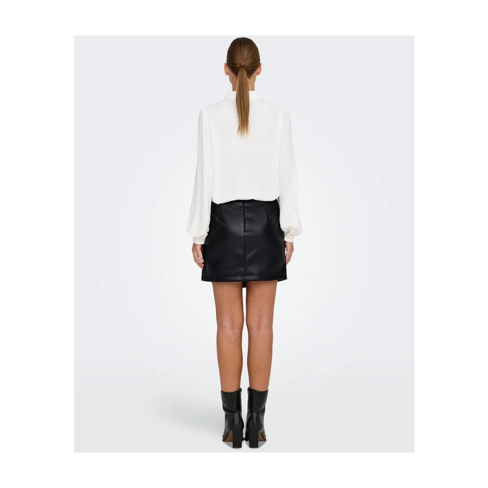 Only Imitatieleren Sterrenrok Black Dames