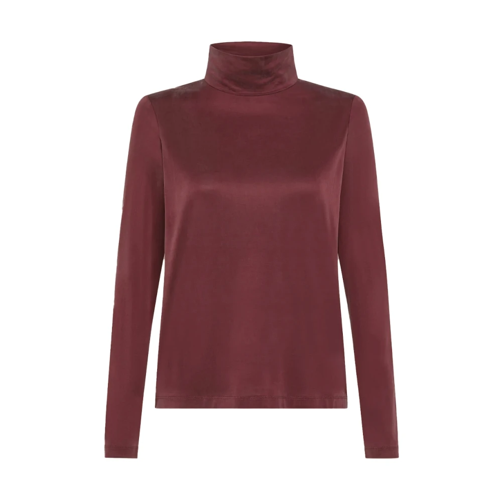 RRD Silk Touch Long Sleeve Turtleneck Red Dames