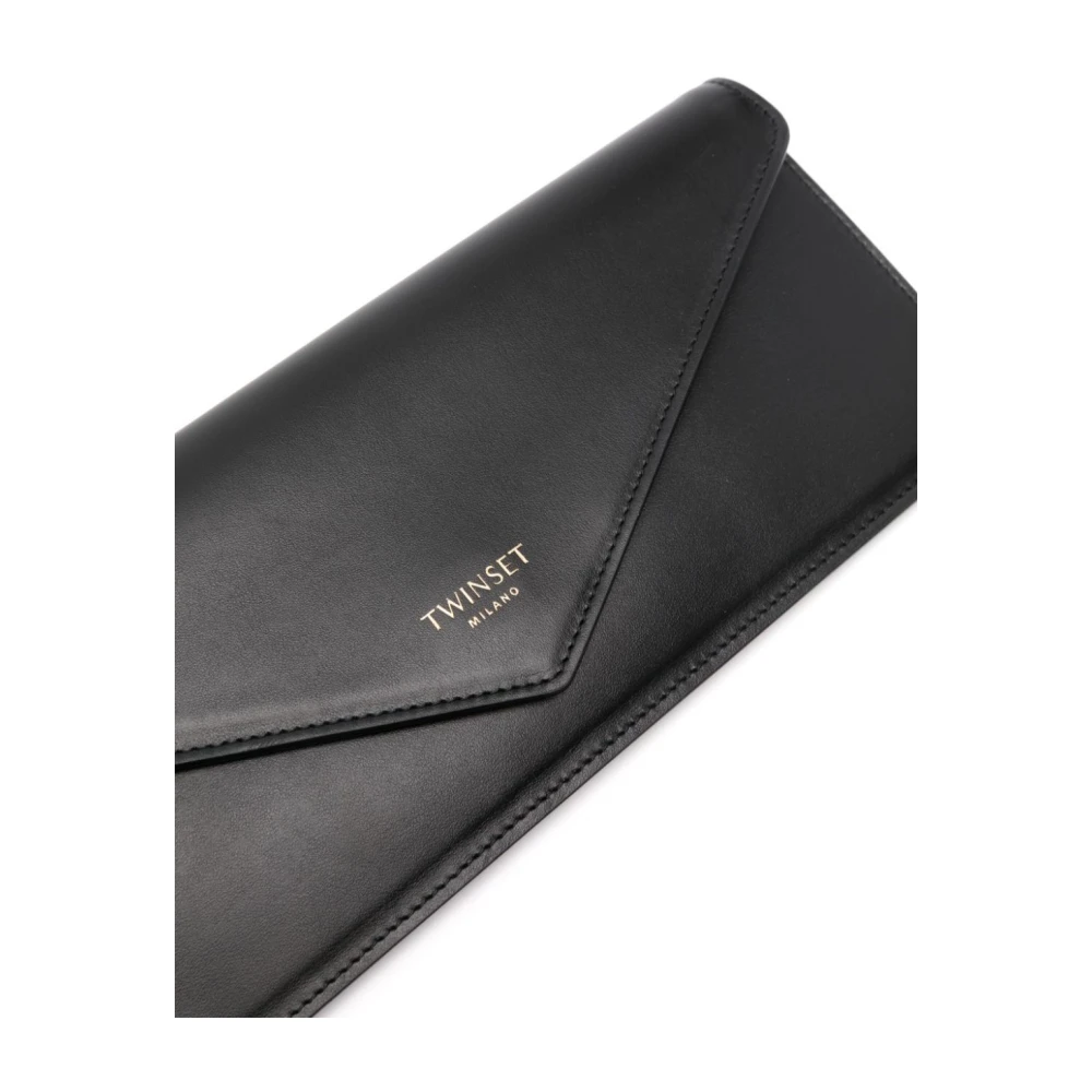Twinset Zwarte Clutch voor Moderne Vrouw Black Dames