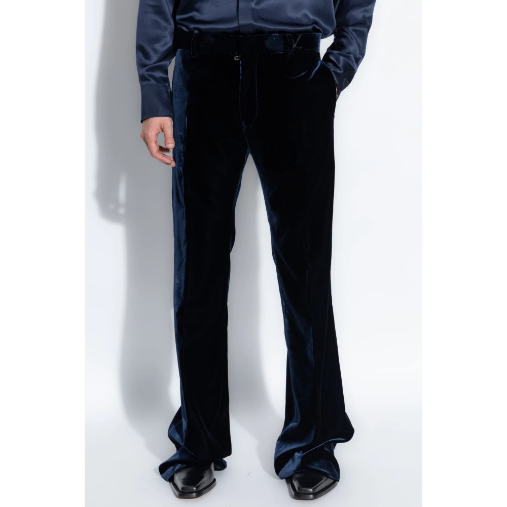 Dsquared2 Velours broek Blue Heren