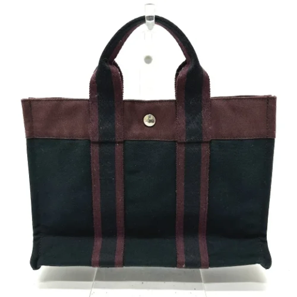 Hermès Vintage Pre-owned Fabric handbags Black Dames