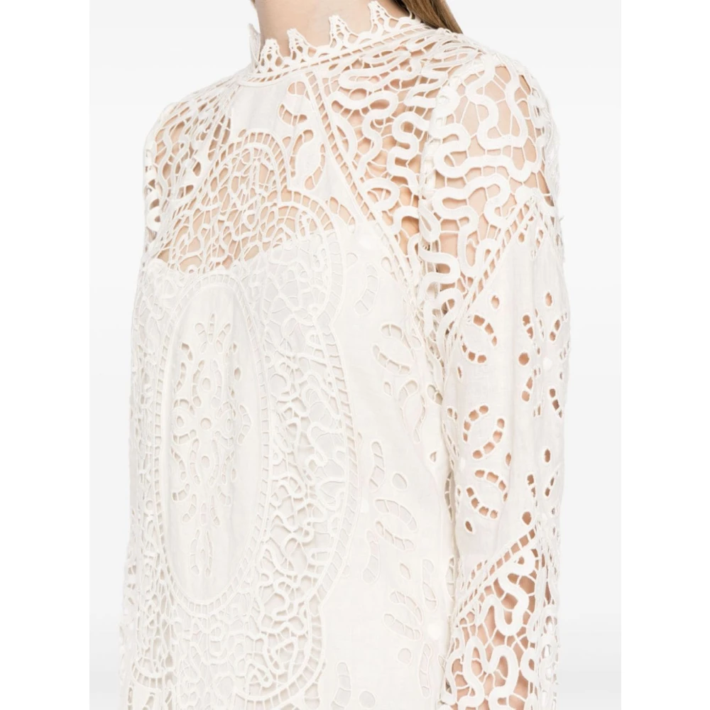 Ulla Johnson Witte Jurk Aw24 Damesmode White Dames