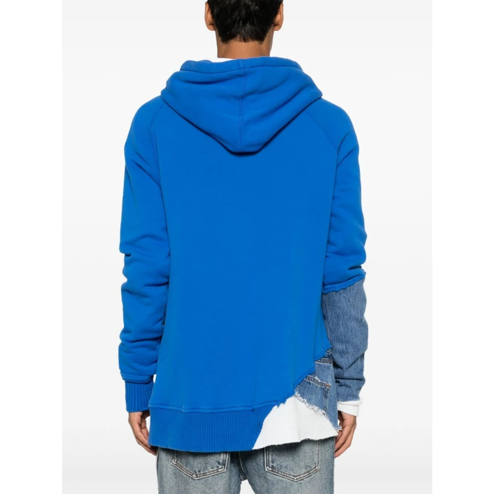 Greg Lauren Blauwe Fragment Denim Jack Blue Heren