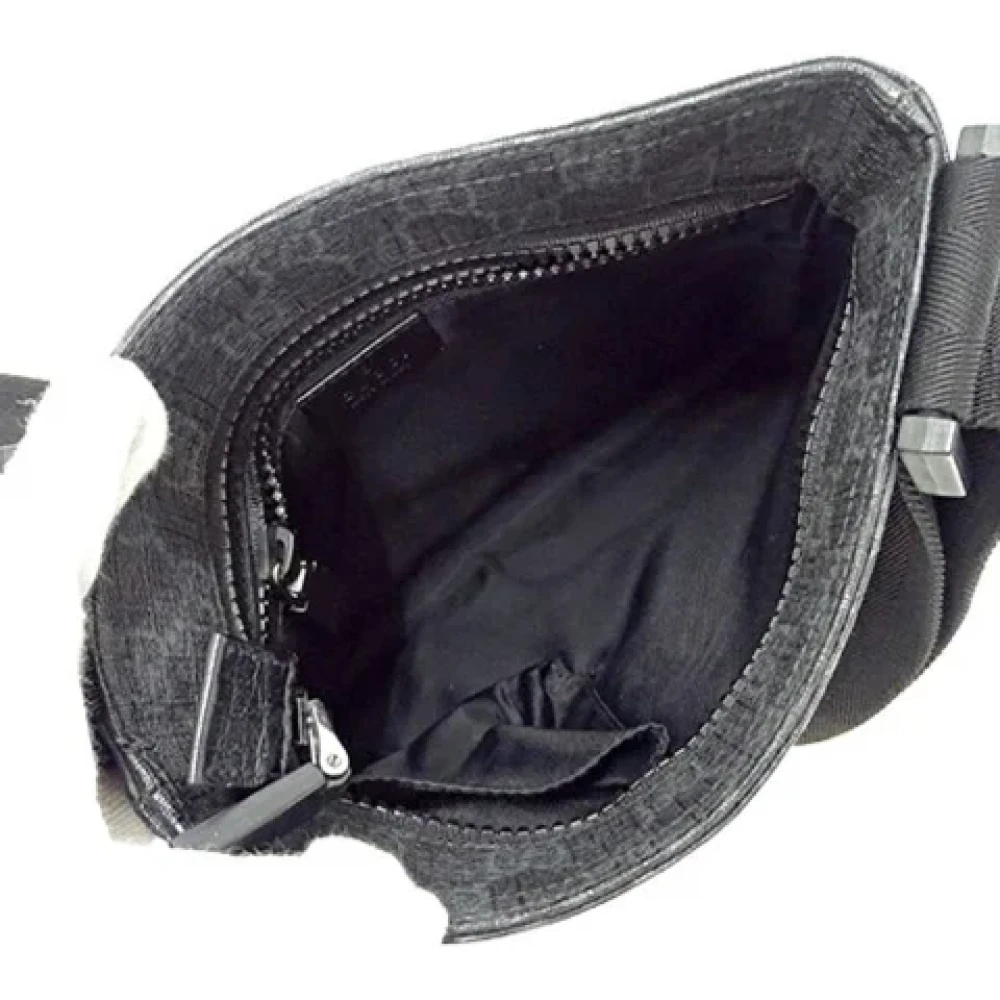 Gucci Vintage Pre-owned Canvas shoulder-bags Black Dames