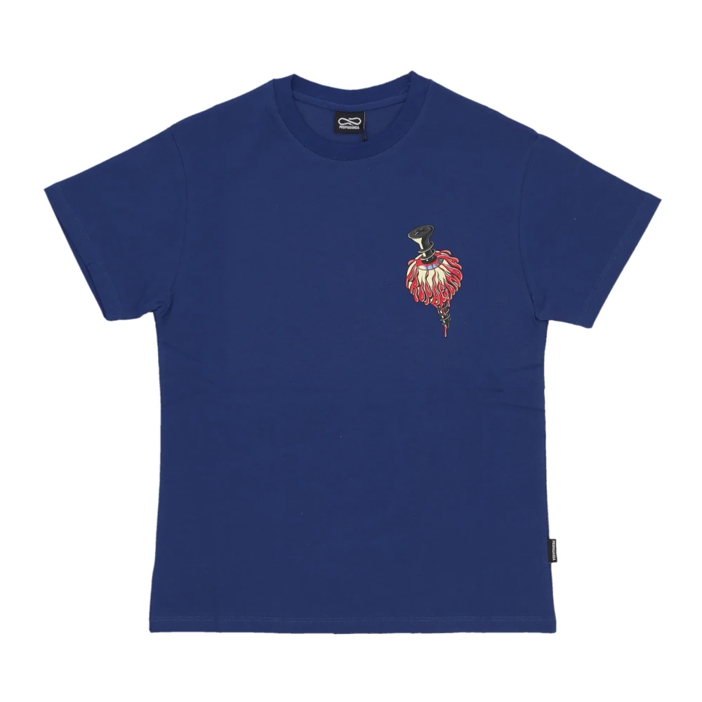 Propaganda Heren Tee Specter Korte Mouw Shirt Blue Heren