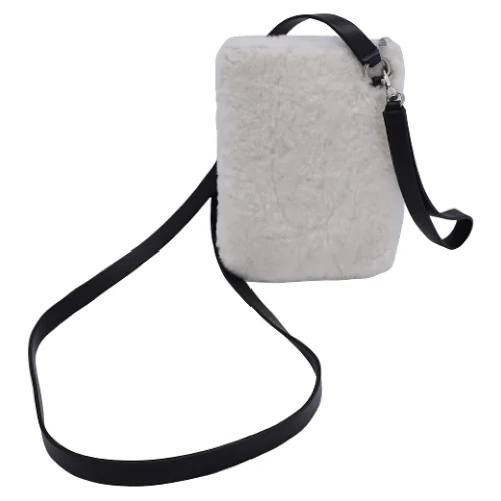 Jil Sander Pre-owned Faux Fur shoulder-bags White Dames