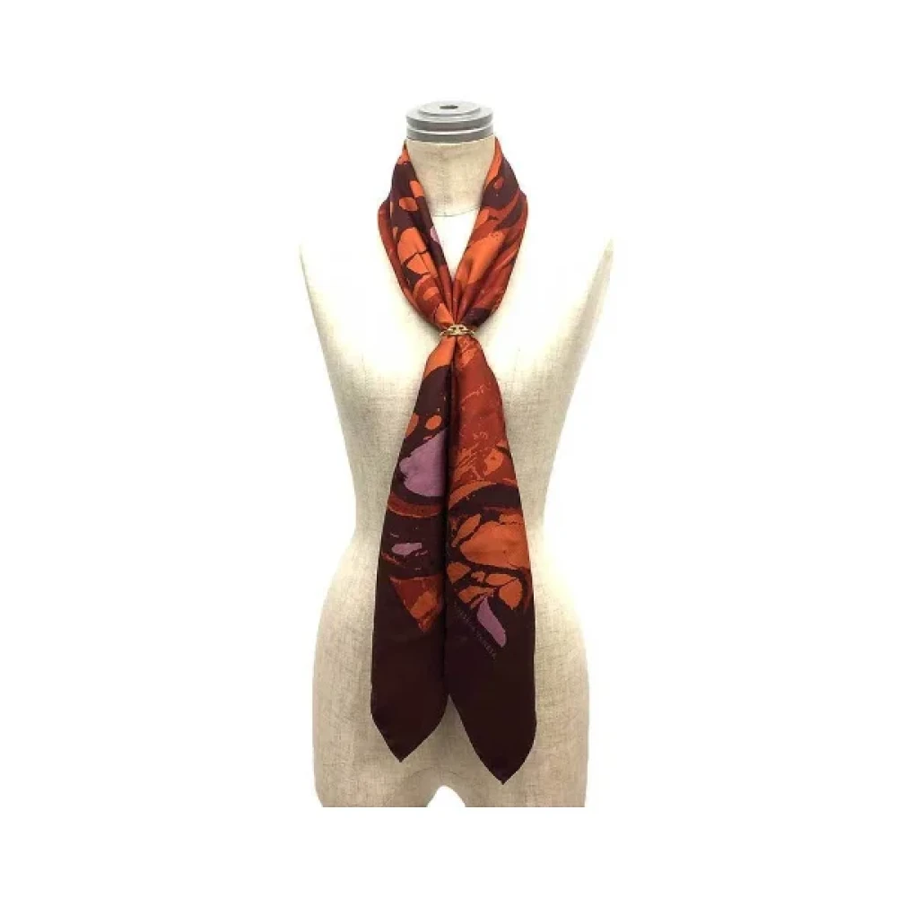 Bottega Veneta Vintage Pre-owned Silk scarves Multicolor Dames