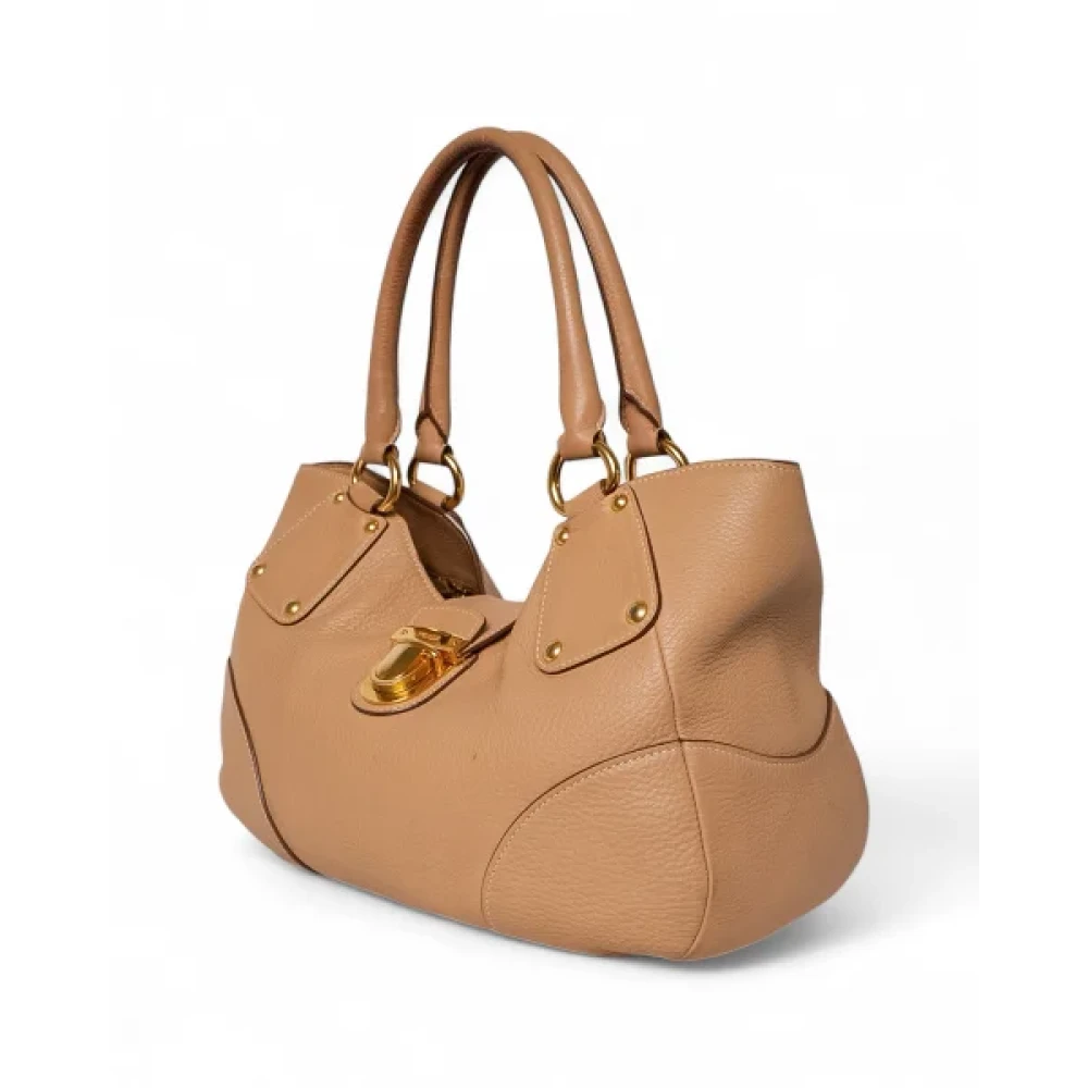 Prada Vintage Pre-owned Leather prada-bags Brown Dames