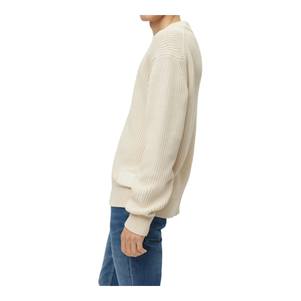 Hugo Boss Ronde Hals Trui Beige Heren