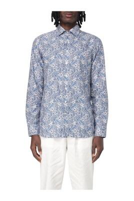 blue-paisley-print-shirt