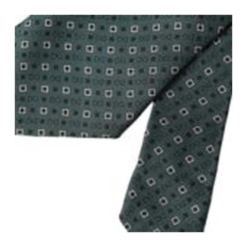 Dolce & Gabbana Groene Zijden Logoslips Green Heren