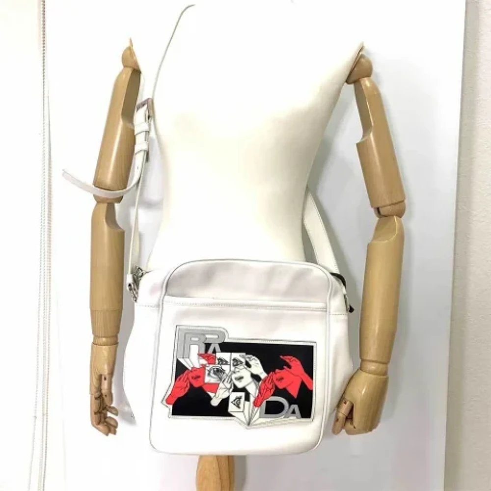 Prada Vintage Pre-owned Fabric prada-bags White Dames