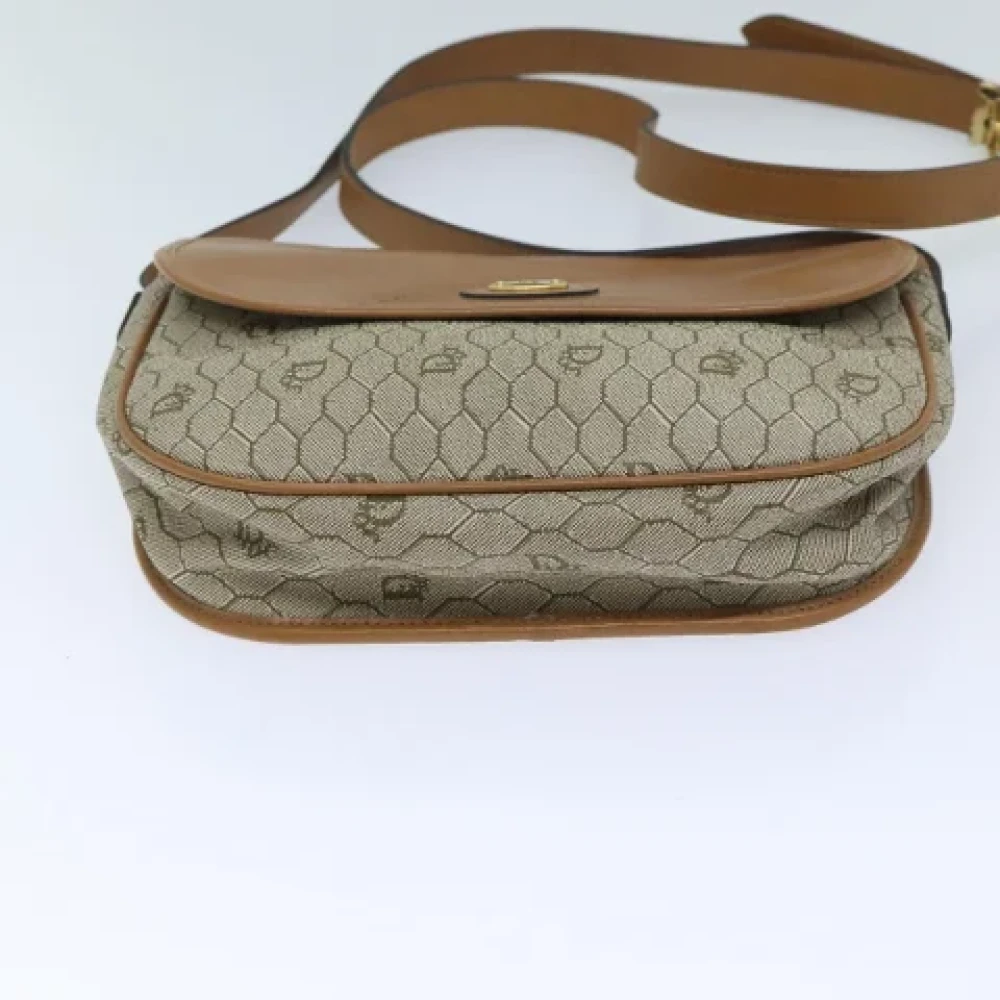 Dior Vintage Pre-owned Leather dior-bags Beige Dames