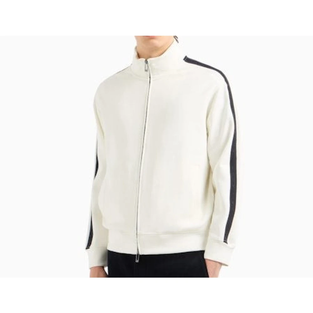 Emporio Armani Witte Sweatshirt met Logomouwen White Heren