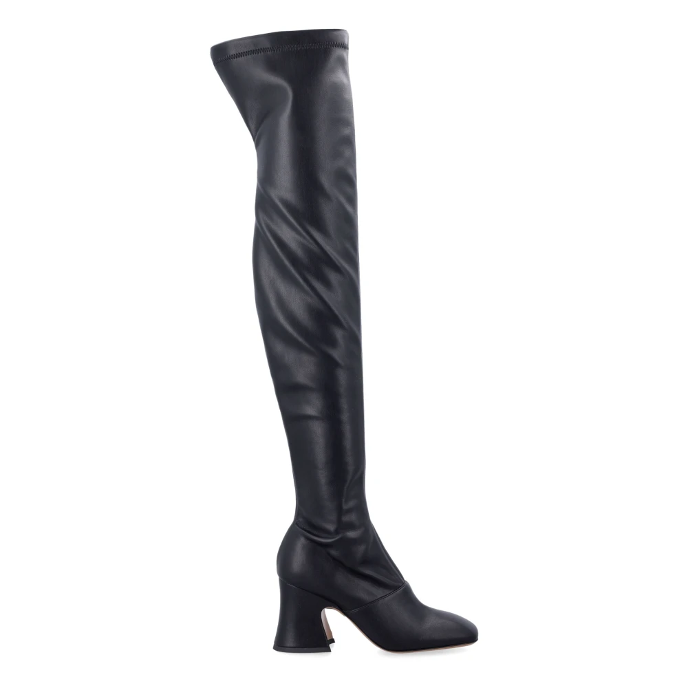 Chloé Women's Black Closed Toe Over-The-Knee Boots - Over-The-Knee Boots - 4 Uk - Shoes