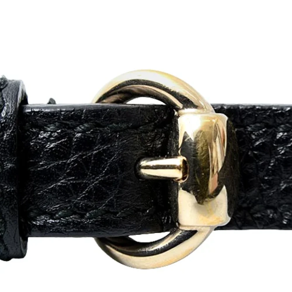 Gucci Vintage Pre-owned Leather gucci-bags Black Dames