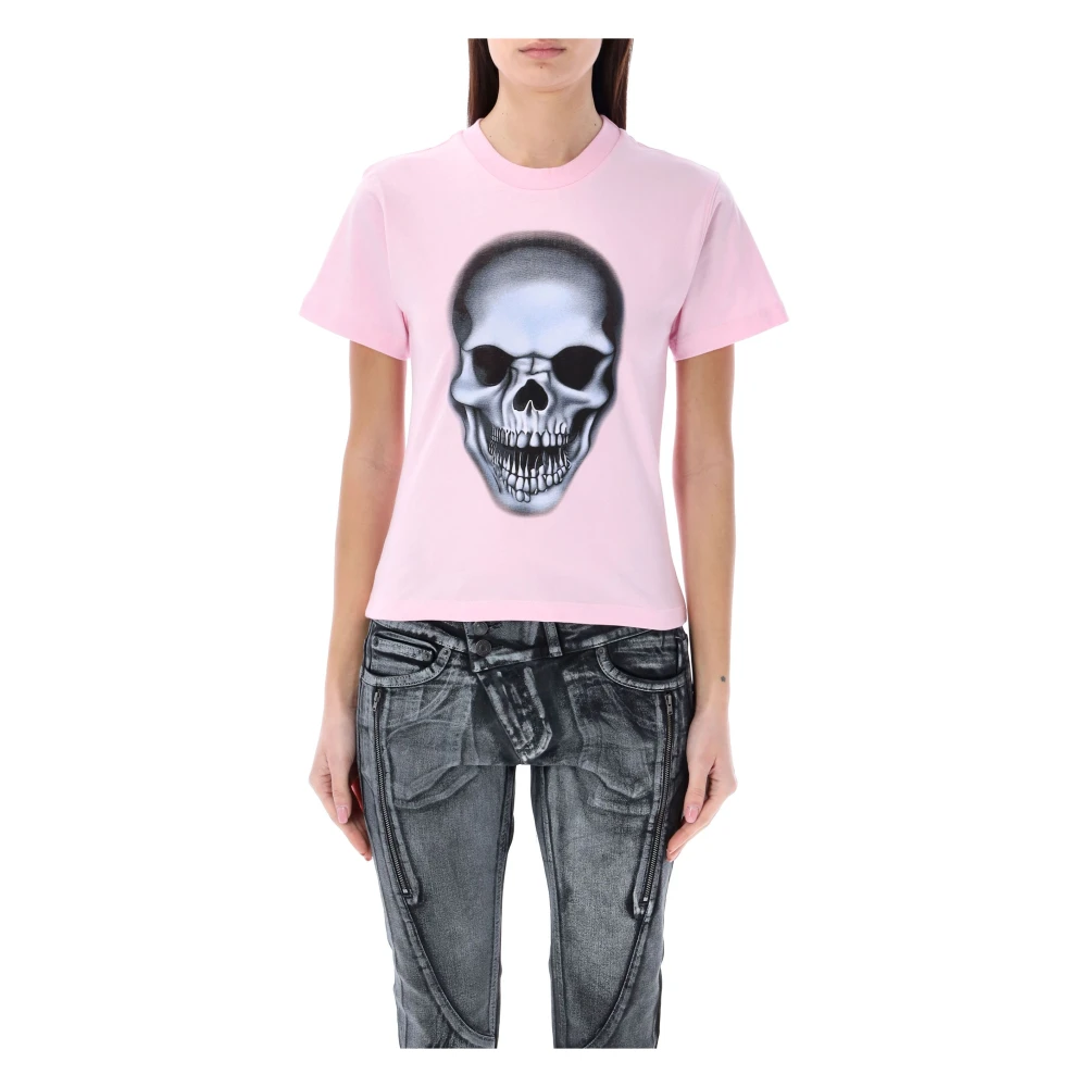 Ottolinger Skull Fitted T-Shirt Pink Dames