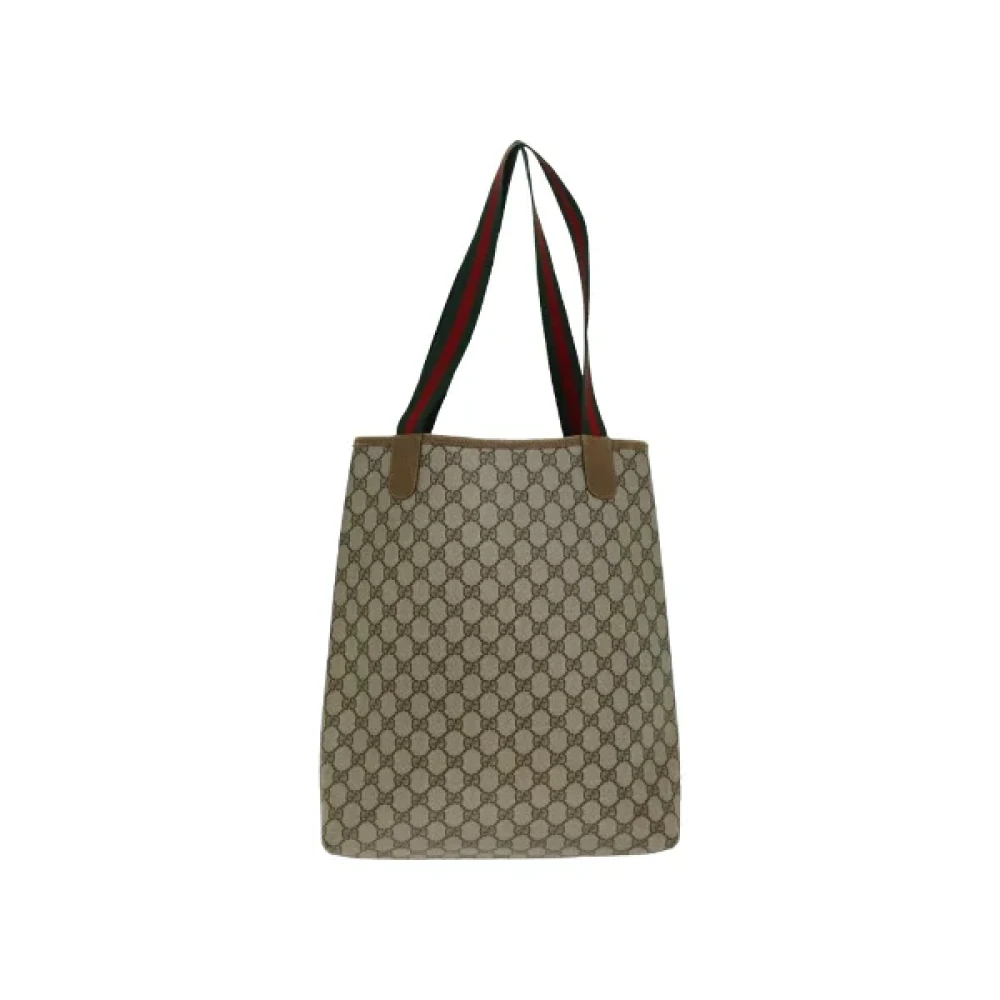 Gucci Vintage Pre-owned Leather handbags Beige Dames