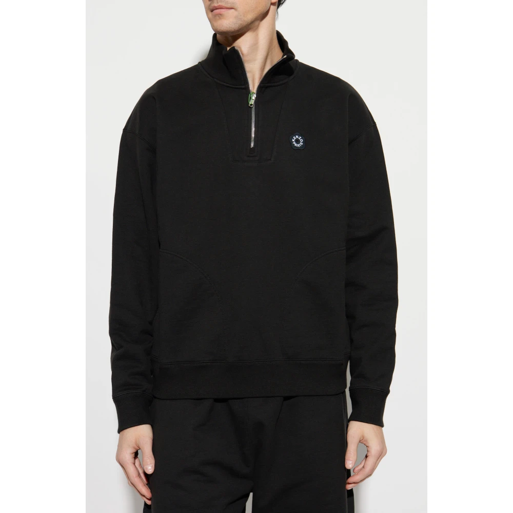 Kenzo Sweatshirt met logopatch Black Heren