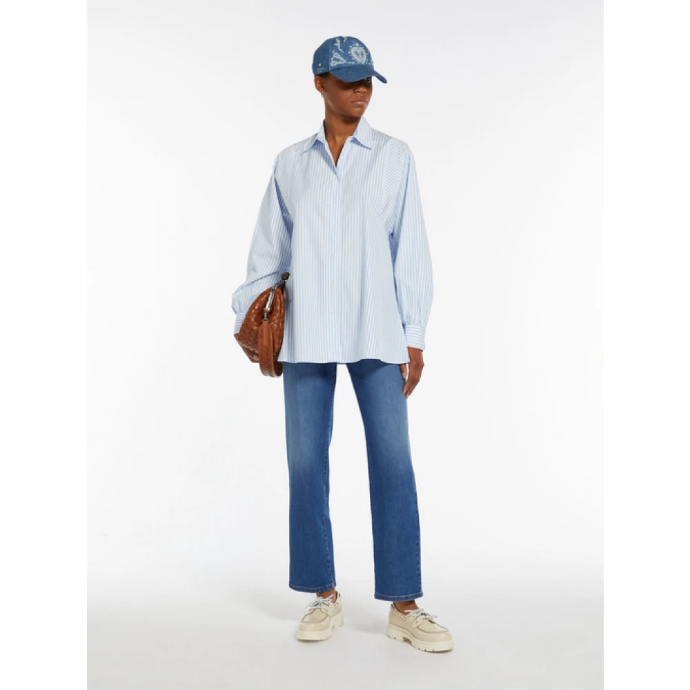 Max Mara Straight Jeans Blue Dames