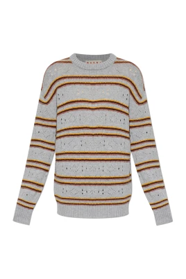 Cashmere Tröja med Ajourstickning