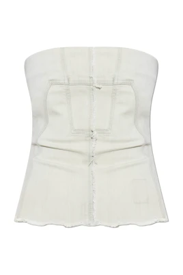 Denim Top med Vintage Effekt