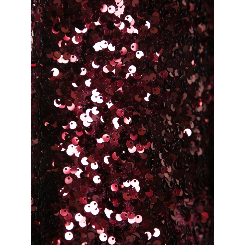 Blanca Vita Paillet Bordeaux Jas Aw24 Brown Dames