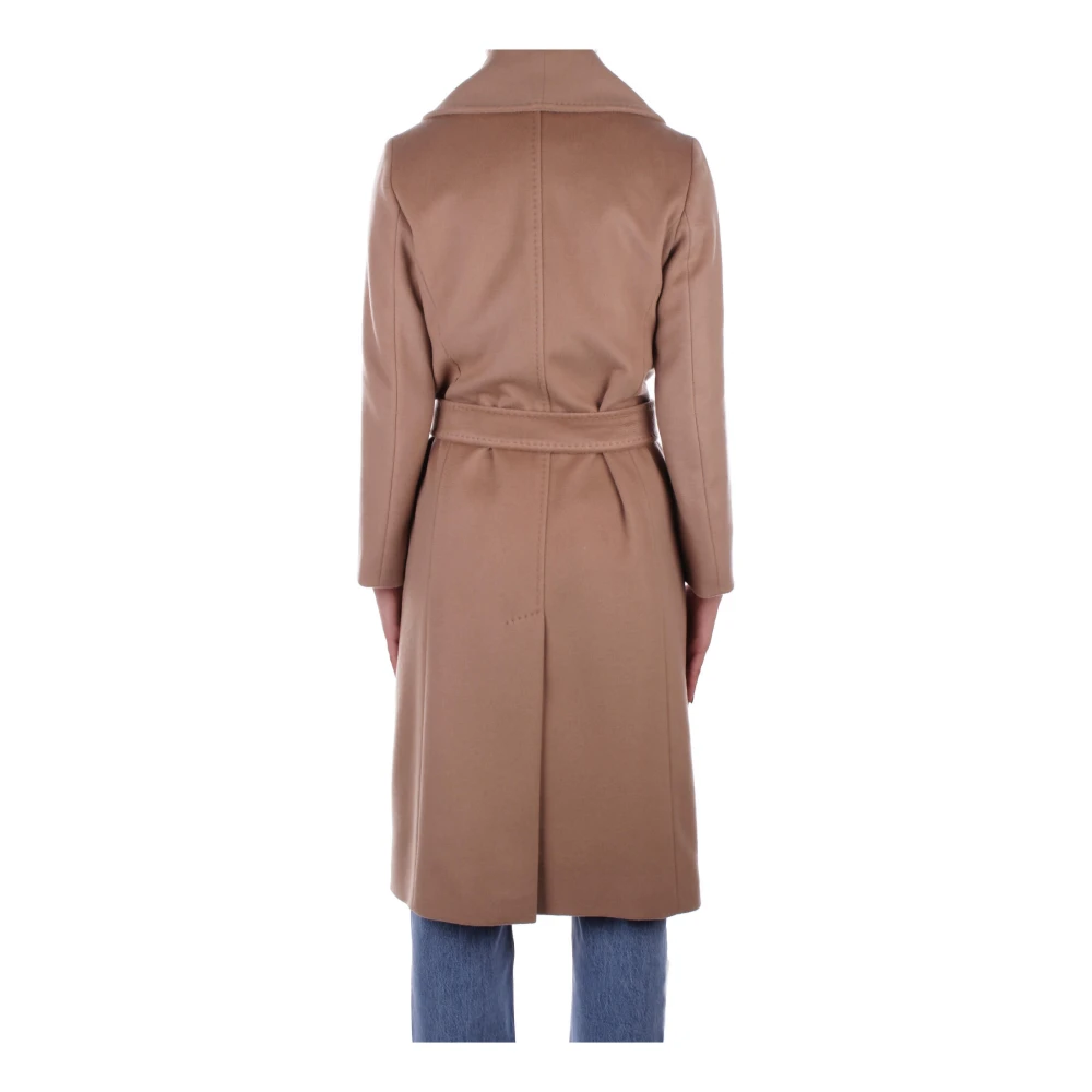 Max Mara Kameeljas met Afneembare Riem Brown Dames