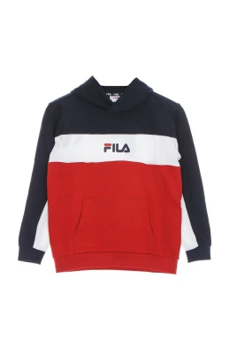Pojkars Basic Hoodie Röd/Svart