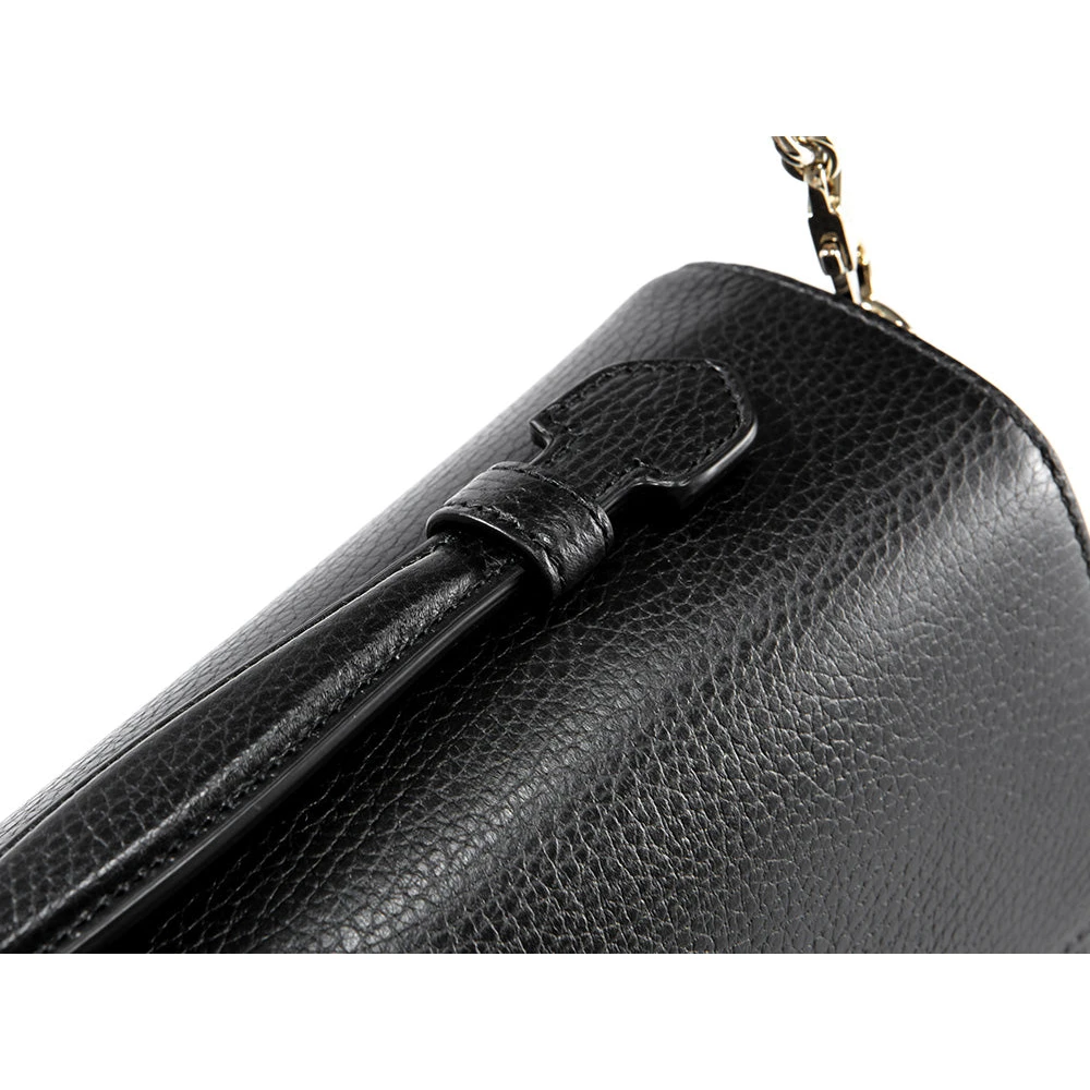Gucci Zwarte Handtas Logo Leer Dollar Calf Black Dames