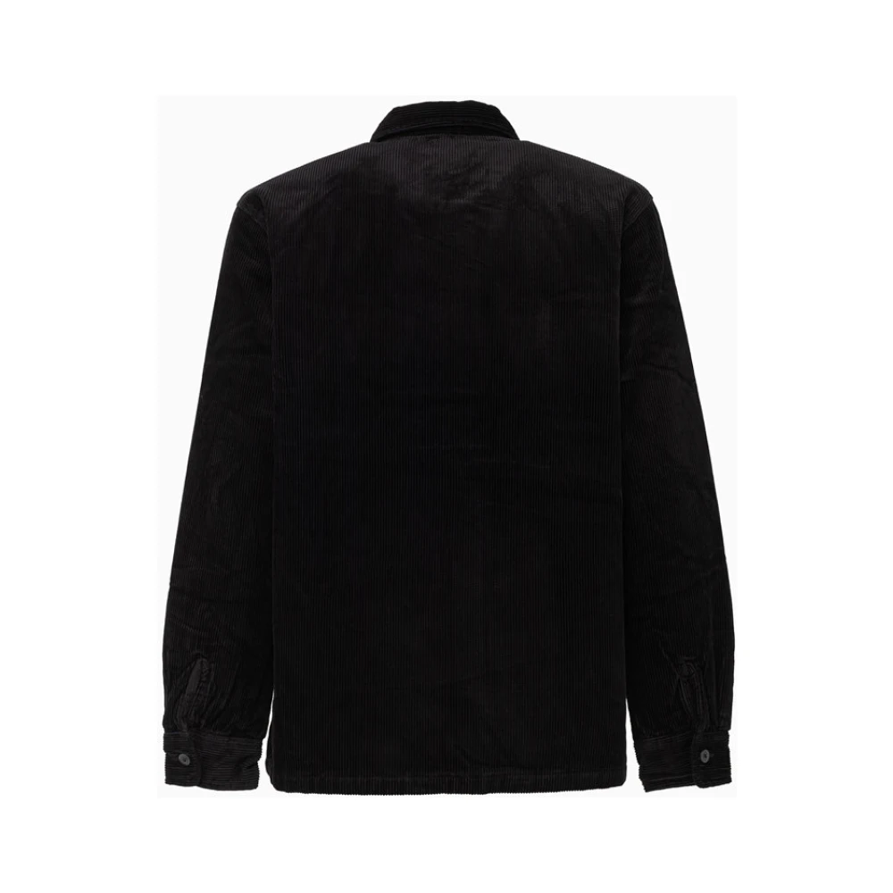 Carhartt WIP Katoenen Ribbel Textuur Jas Black Heren