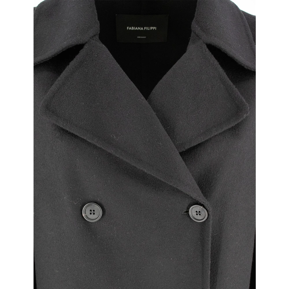 Fabiana Filippi Klassieke Dinner Jacket Coat Black Dames