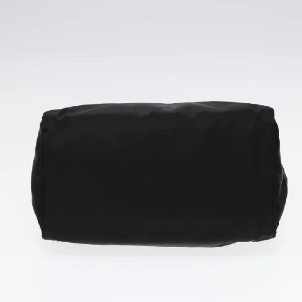 Prada Vintage Pre-owned Nylon handbags Black Dames
