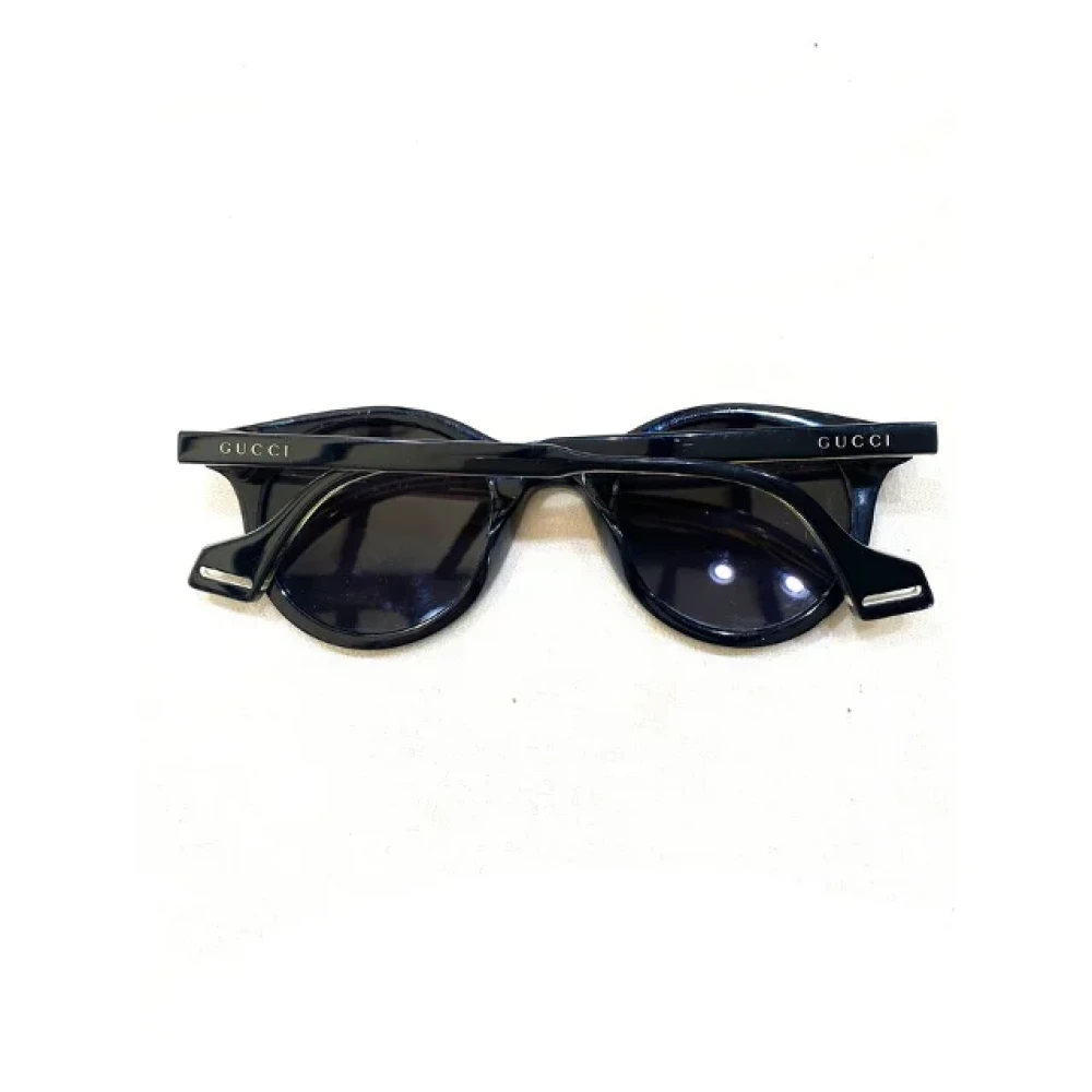 Gucci Vintage Pre-owned Plastic sunglasses Black Dames
