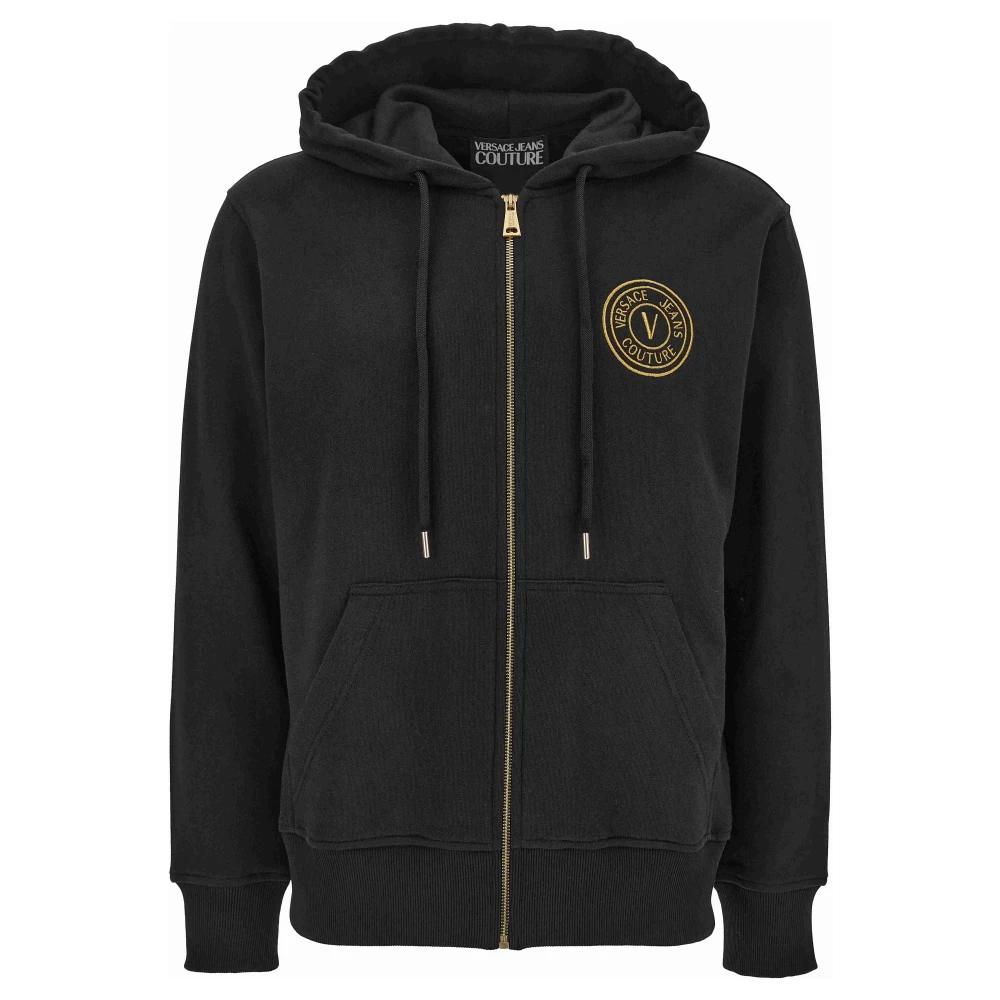 Versace Jeans Couture Stijlvolle Sweaters Collectie Black Heren