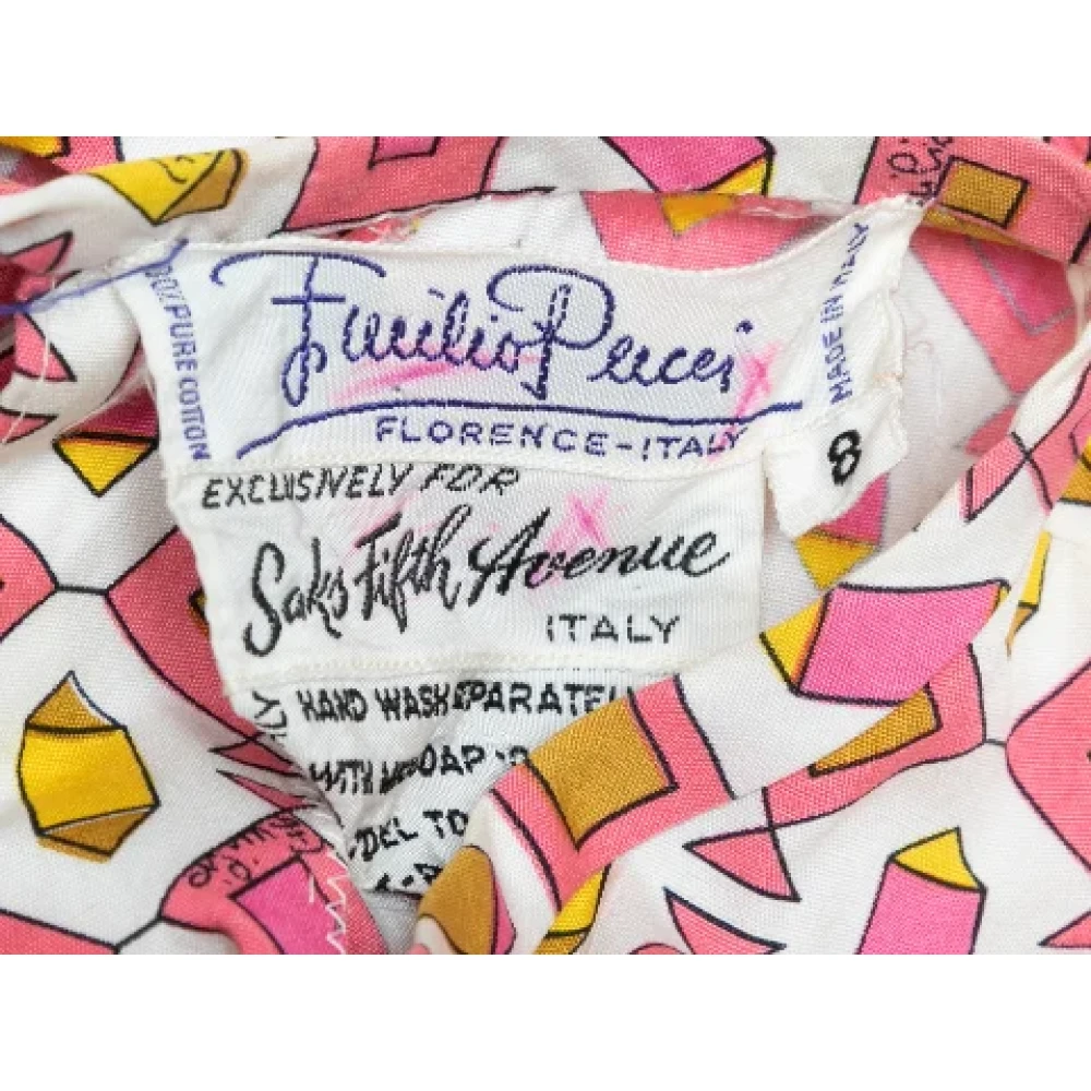 Emilio Pucci Pre-owned Fabric dresses Pink Dames