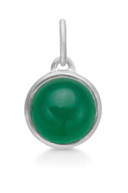 Noa pendel grønt onyx sølv