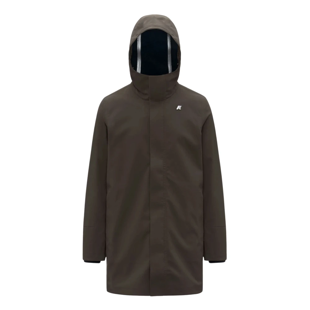 K-Way Uomo Verde Cappotti, Xl, New, - Immagine 3