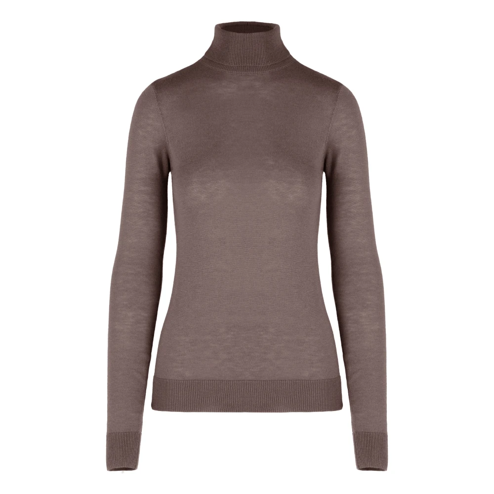 Bomboogie Hombre Marrón - Jersey De Cuello Alto Ajustado En Mezcla De Lana Merino - Knitwear - S