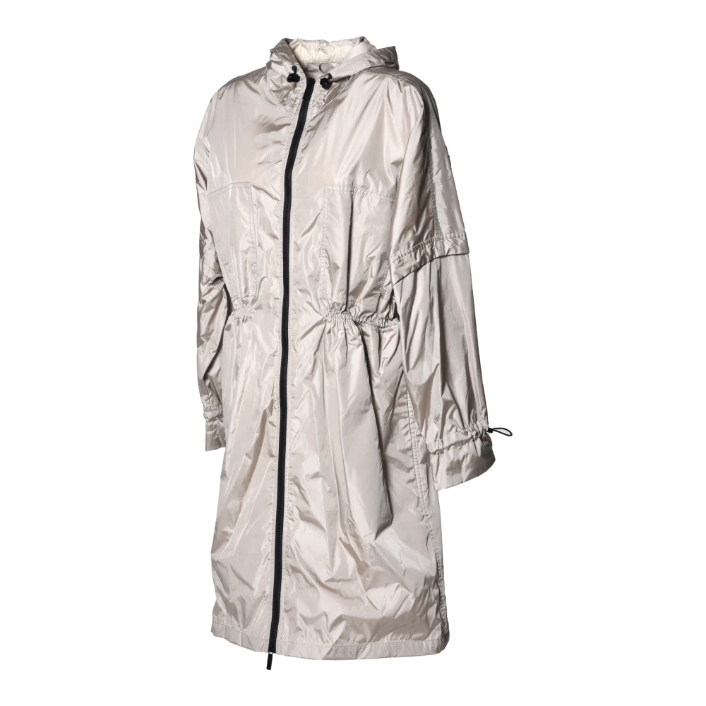 Baldinini Trench coat in cream nylon Beige Dames