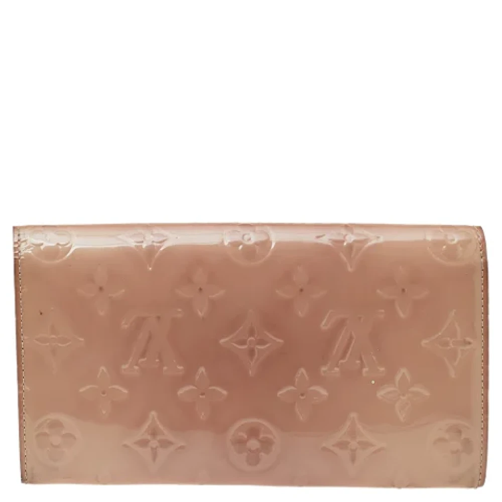 Louis Vuitton Vintage Pre-owned Leather wallets Beige Dames