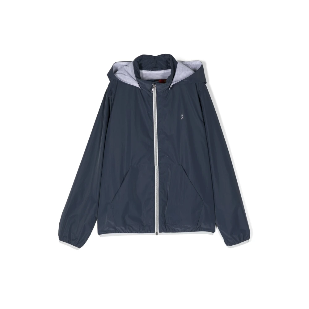 Herno Women's Blue Hooded Jacket
