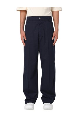 pantalon-en-coton-bleu