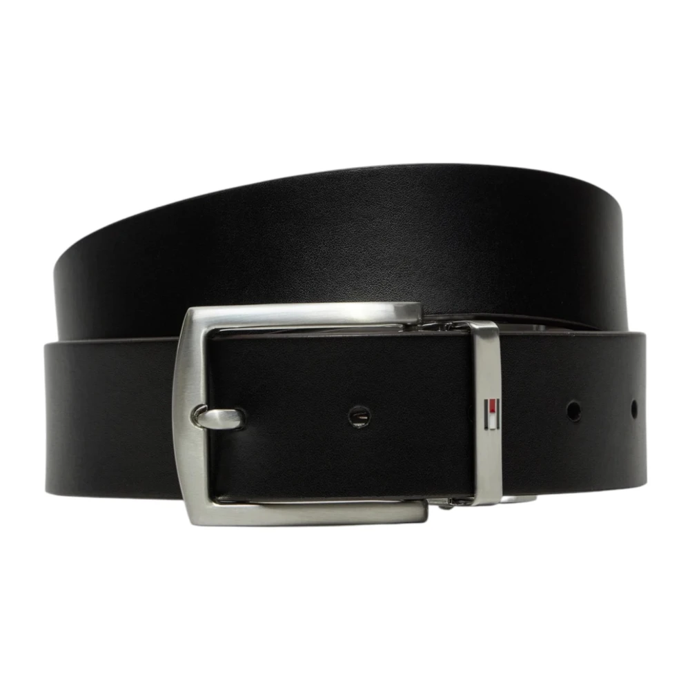 Tommy Hilfiger Leren Heren Lente Zomer Collectie Black Heren
