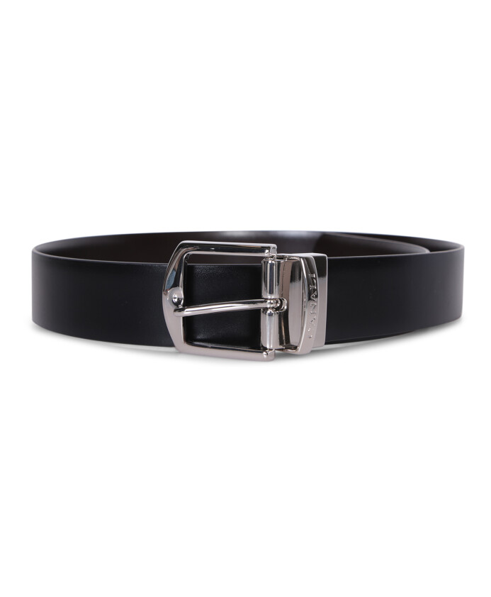 black-leather-logo-buckle-belt