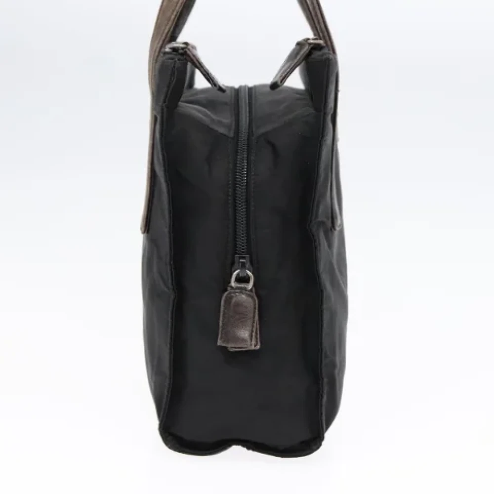 Prada Vintage Pre-owned Nylon handbags Black Dames
