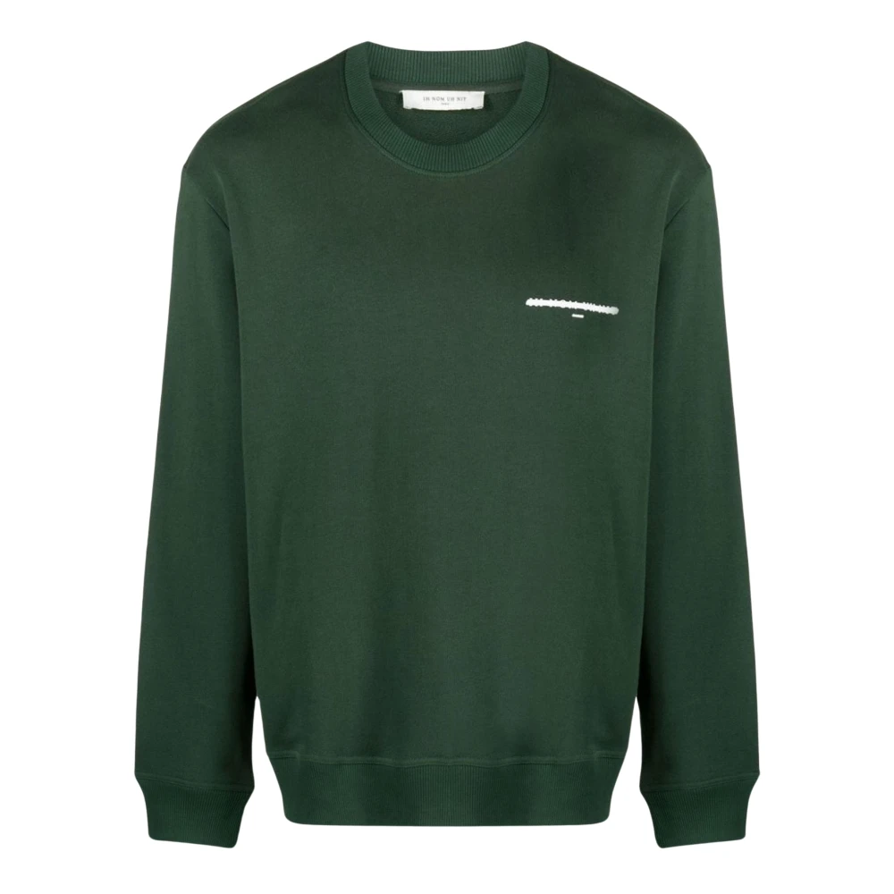 IH NOM UH NIT Donkergroene Katoenen Sweatshirt met Logo Print Green Heren